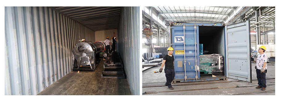 雞糞烘干機(jī)裝車